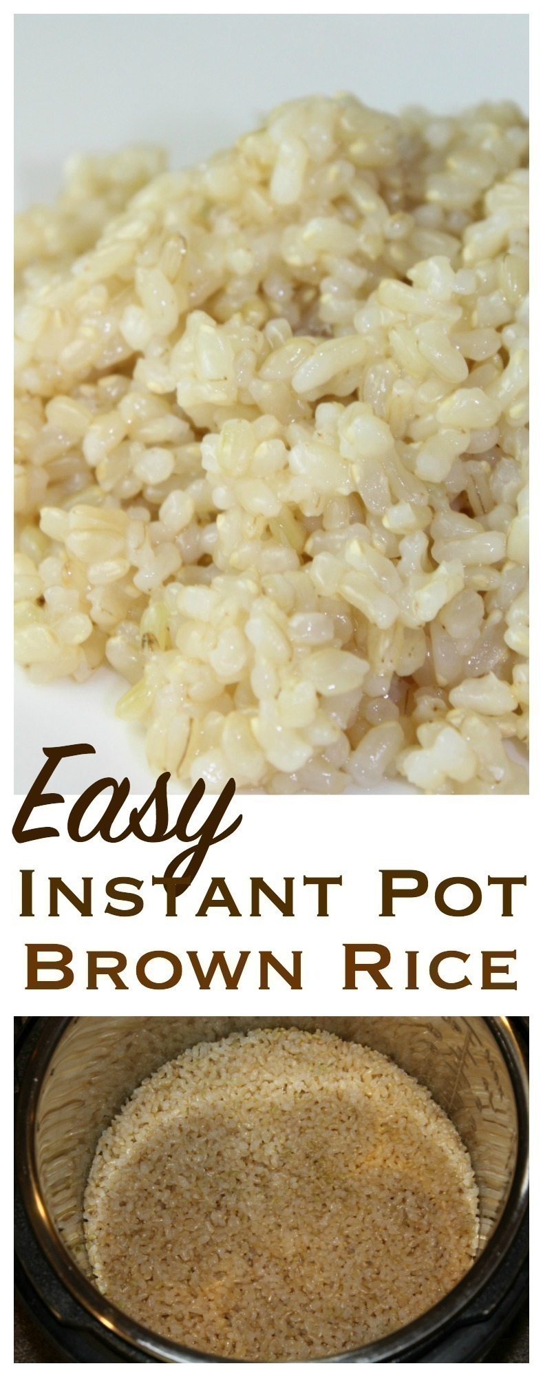 Easy Brown Rice in the Instant Pot