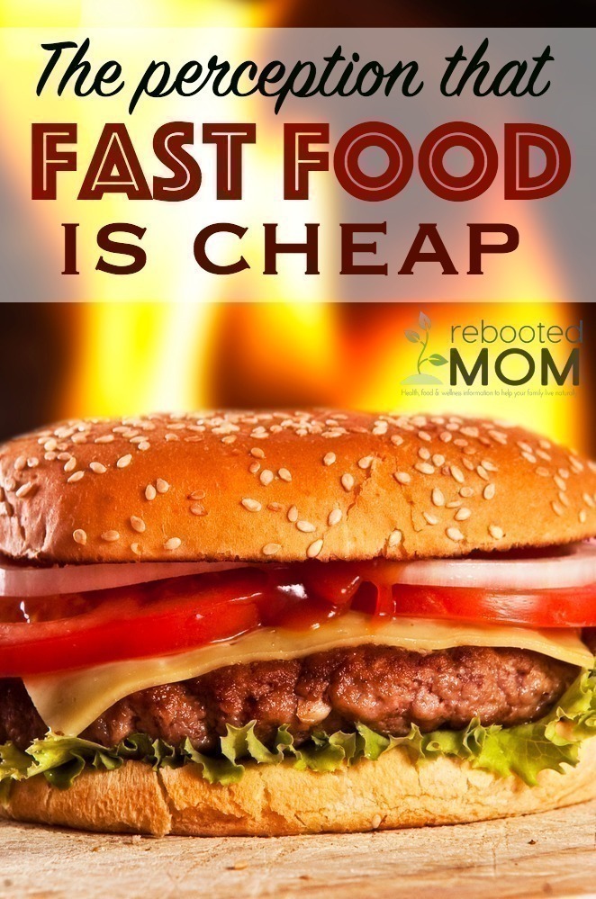 The Perception that Fast Food is Cheap