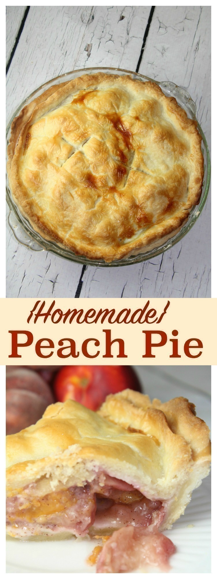 Homemade Peach Pie