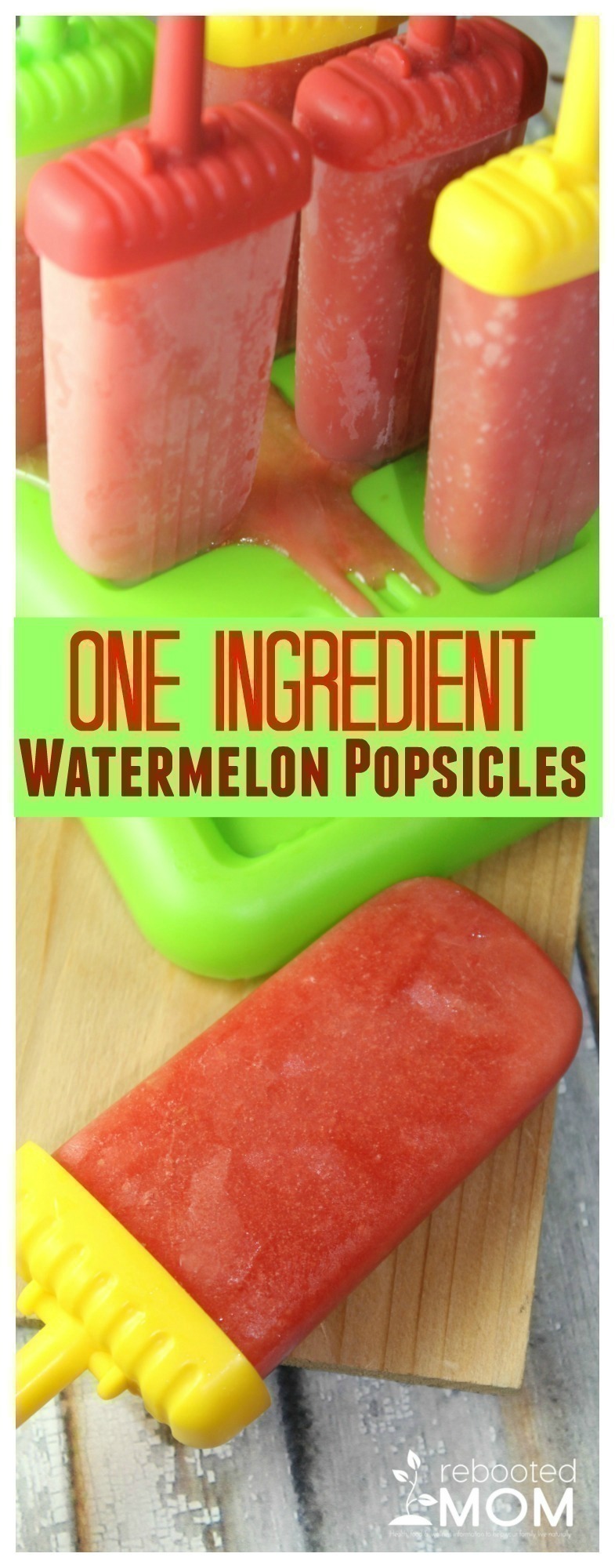 Easy One Ingredient Watermelon Popsicles