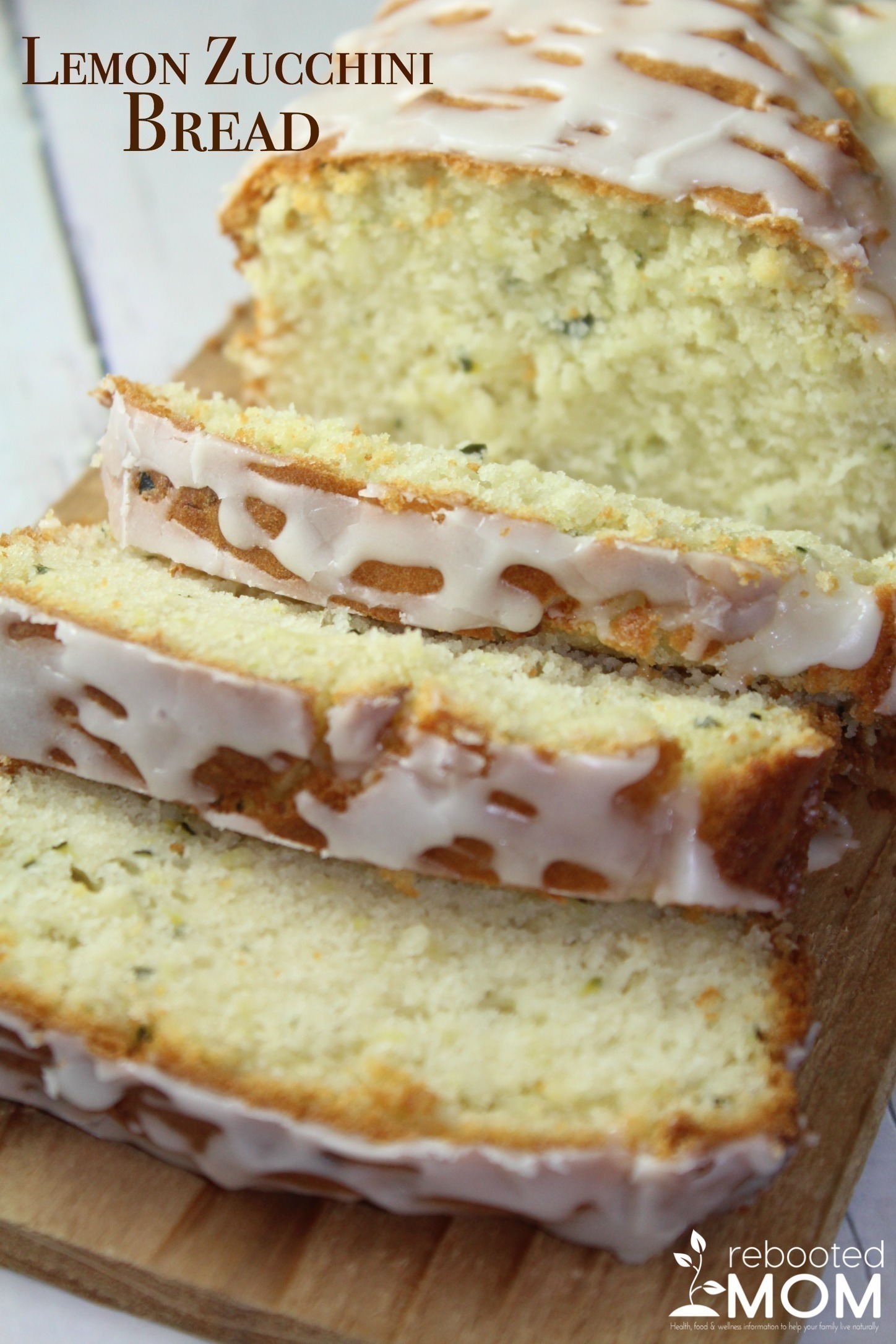 This Lemon Zucchini Bread with Essential Oils is a wonderful way to enjoy breakfast with a cup of coffee - this savory bread is speckled with zucchini with a light glaze.
