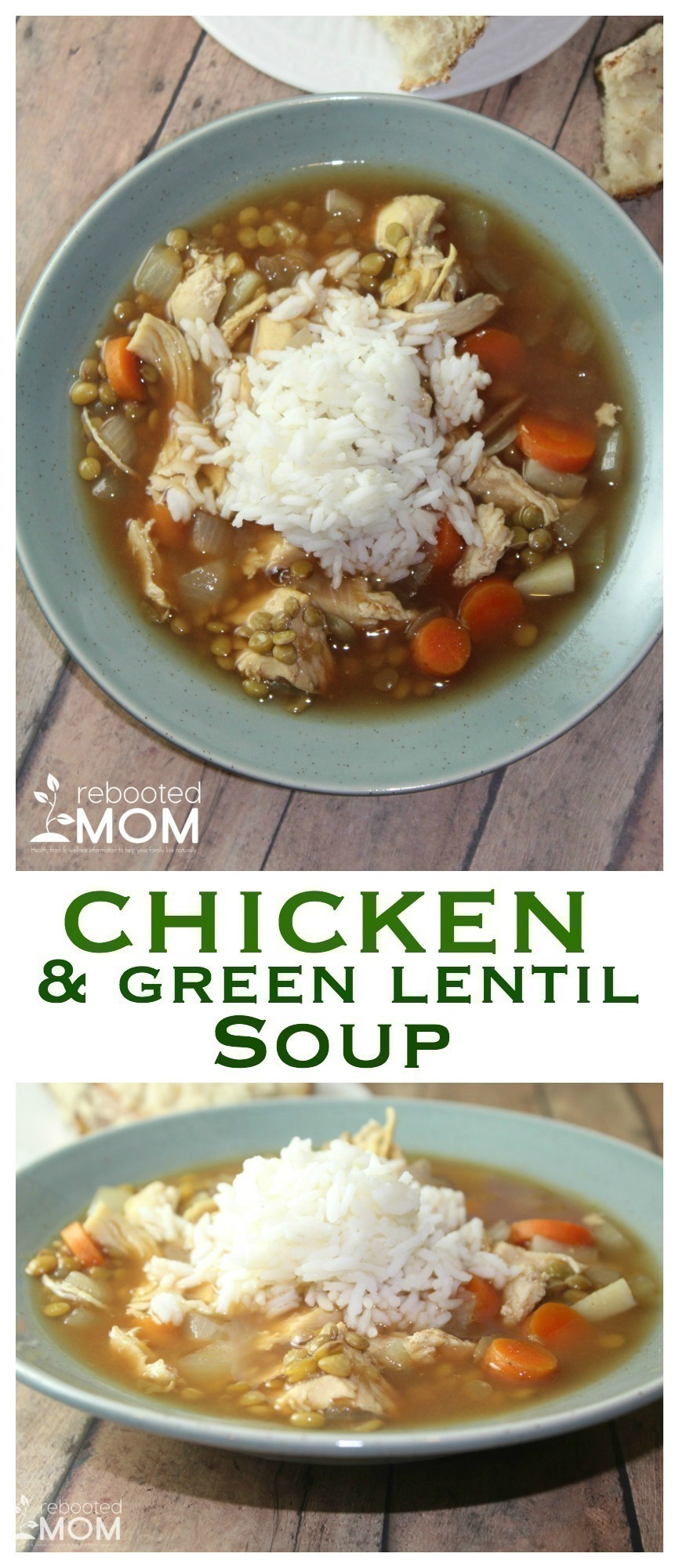 Chicken & Green Lentil Soup