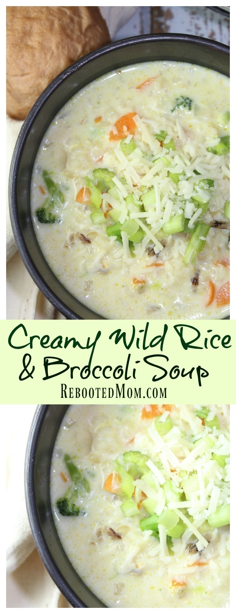 Combine carrots, onions, broccoli, and wild rice in a creamy soup that is effortless to make!
