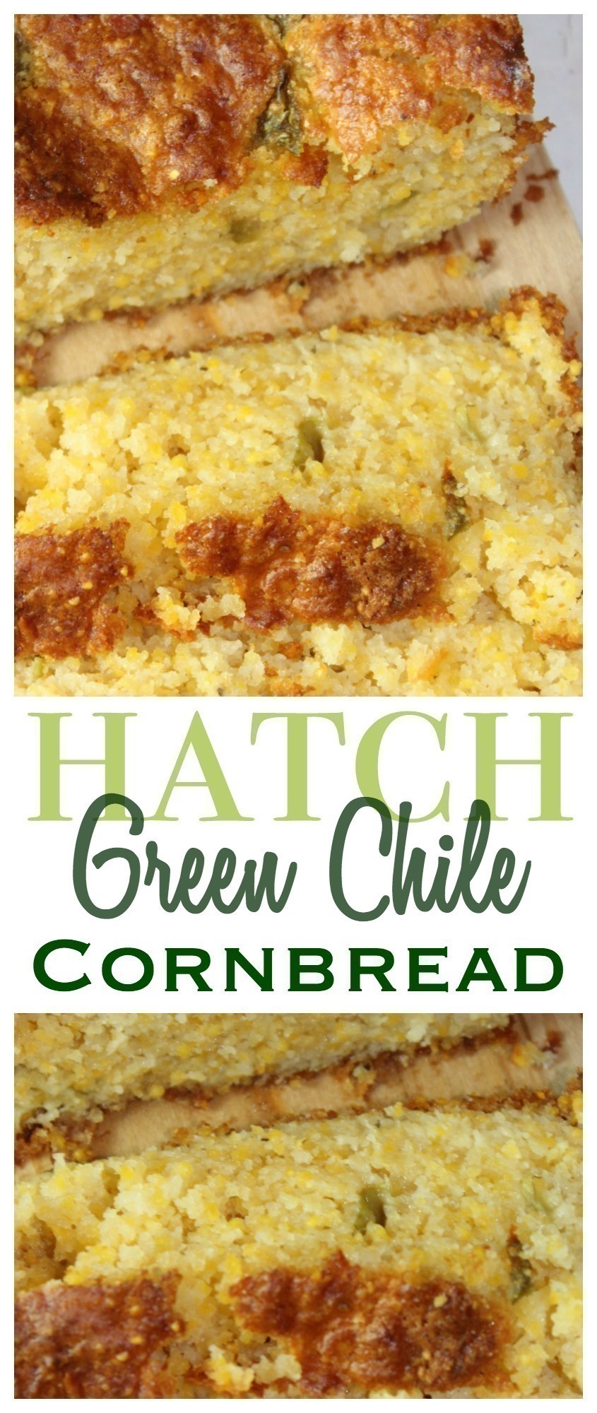 Combine fresh Hatch green chiles and cheese to make this moist, cheesy hatch green chile cornbread with a little kick! Perfect to serve with your next bowl of chili or eat as is!