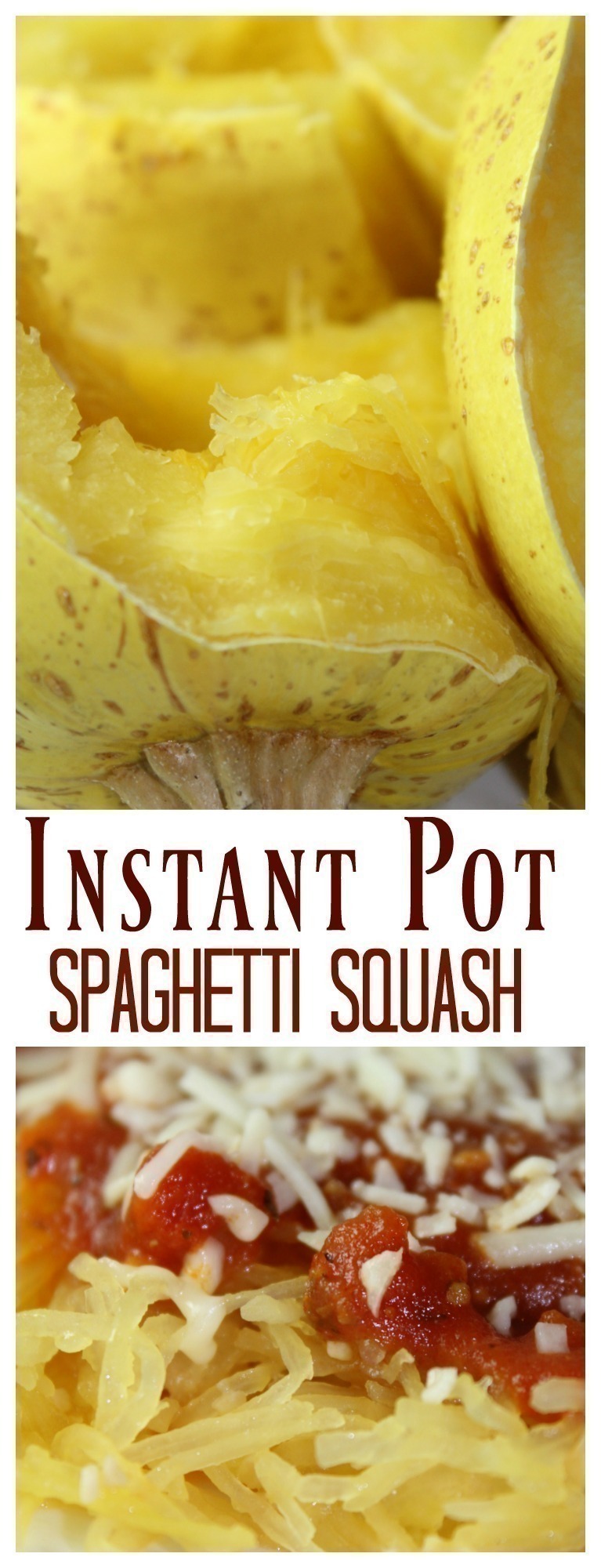 Spaghetti squash cooks up quickly and easily in less than 10 minutes in your Instant Pot.