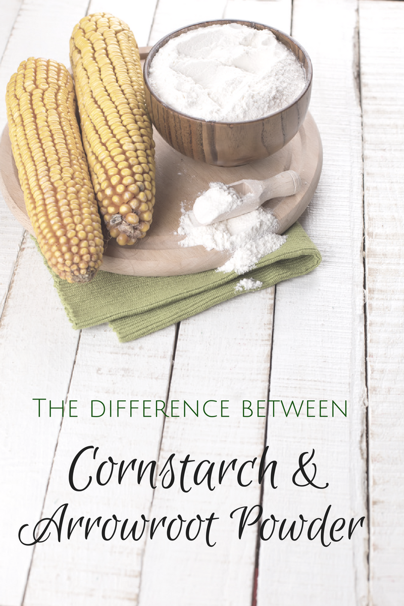 The difference between cornstarch and arrowroot powder