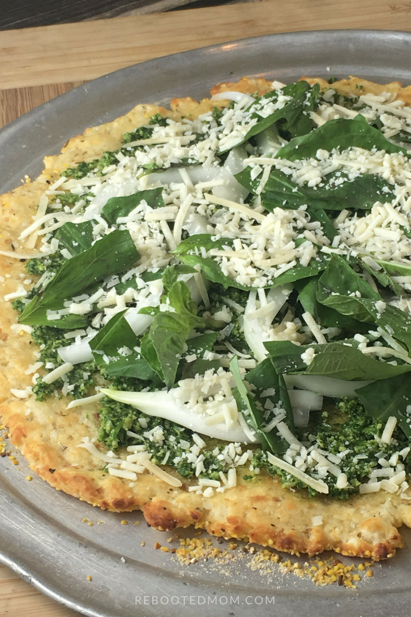 A grain-free, paleo pizza crust recipe that is full of flavor, and incredibly easy to make!