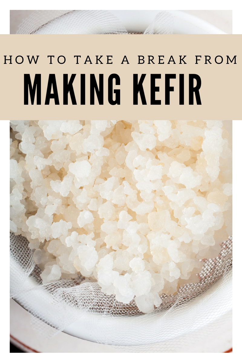 How to Take a Break from Making Kefir