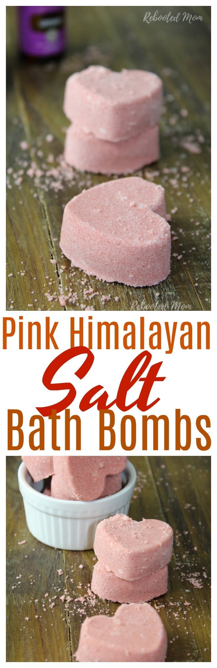 These Pink Himalayan Salt Bath Bombs are super easy to make and great as gifts!