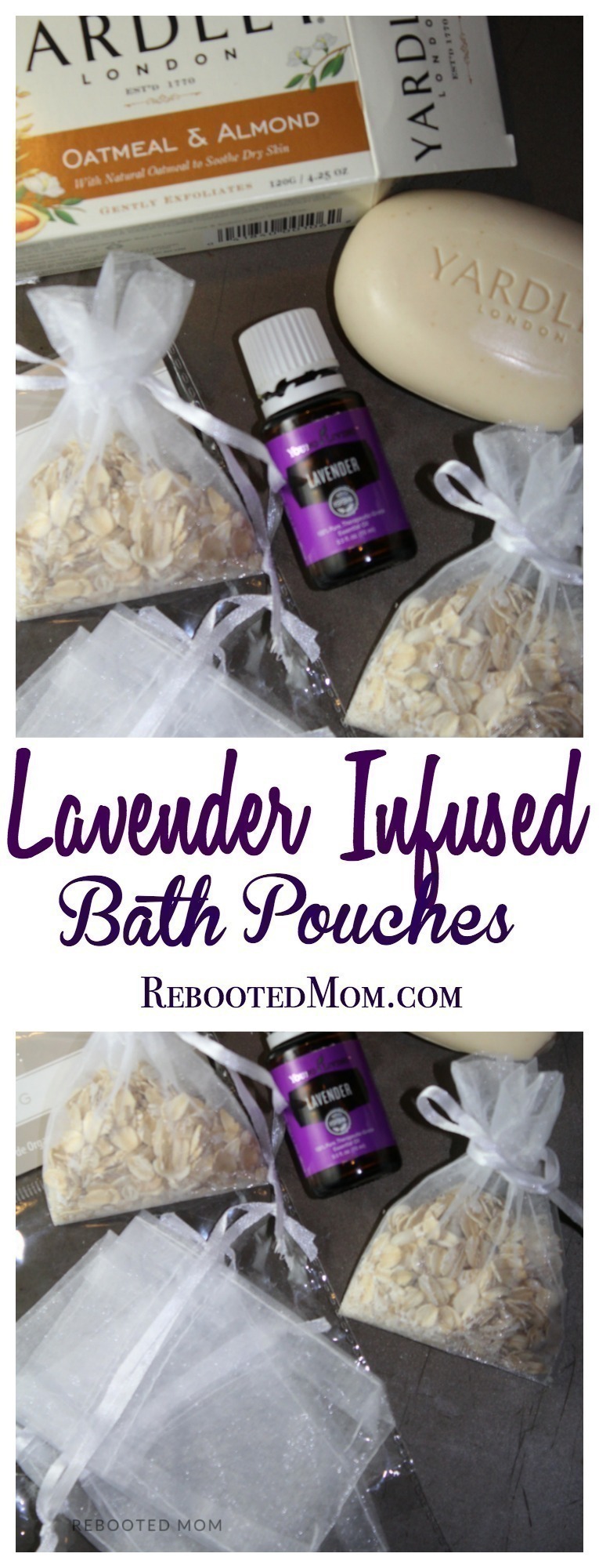 Combine Lavender Essential Oil with Oatmeal and grated Soap to make these really easy and inexpensive bath pouches - they are wonderful for supporting healthy skin!