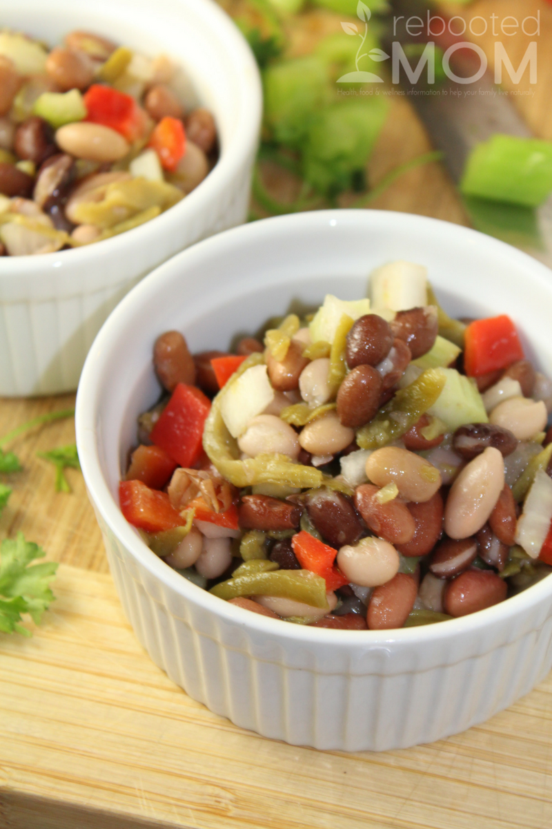 This simple bean salad is incredibly easy to make - you won't be able to get enough!