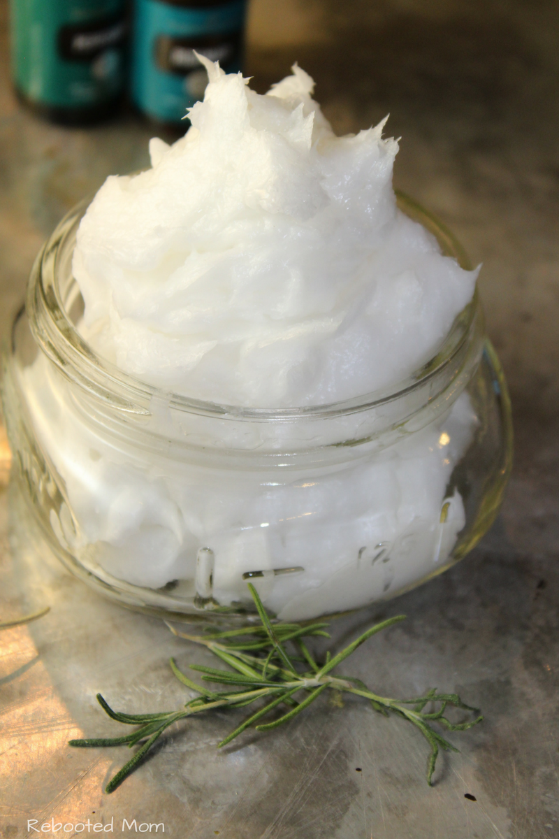 This Cooling Peppermint Rosemary Foot Cream is incredibly easy to make - just 4 ingredients including the Essential Oils!