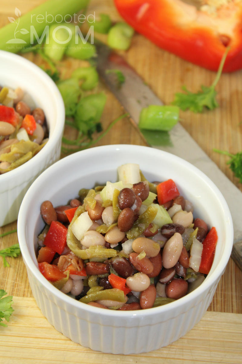 This simple bean salad is incredibly easy to make - you won't be able to get enough!
