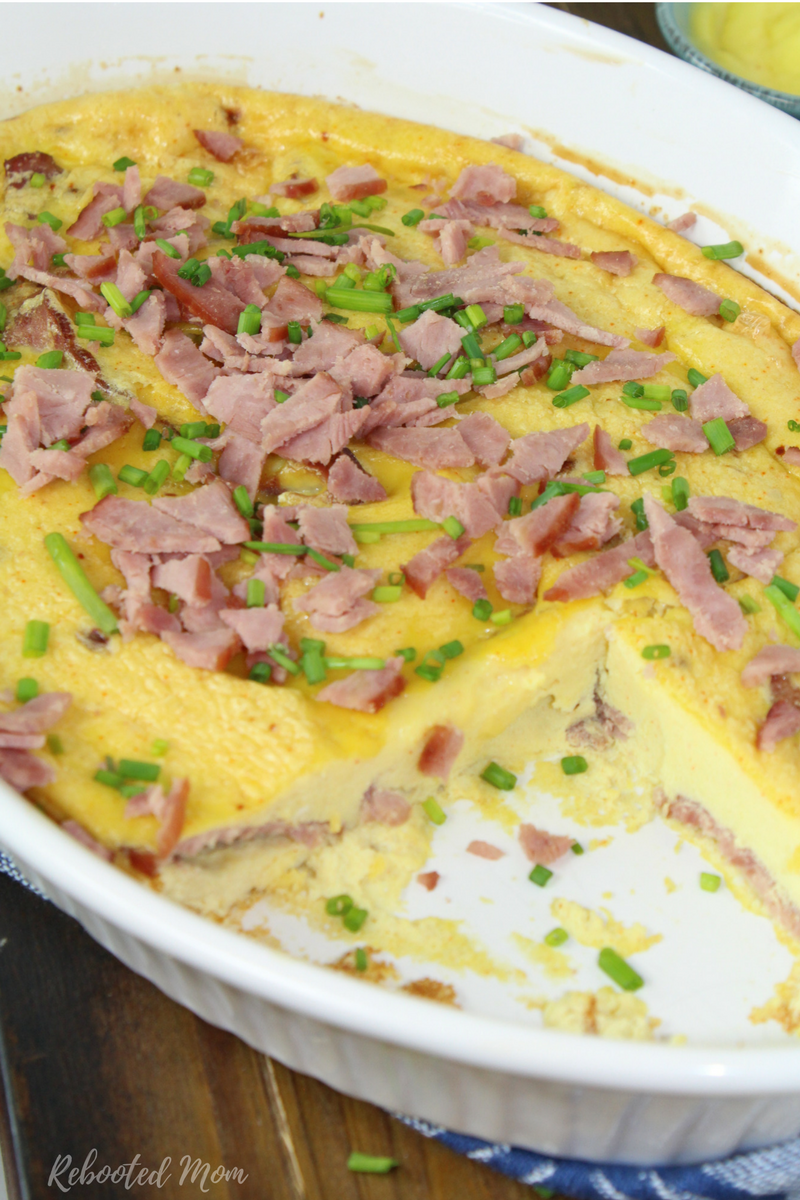 Combine eggs with your favorite breakfast meat in a delightful, low carb, breakfast casserole.