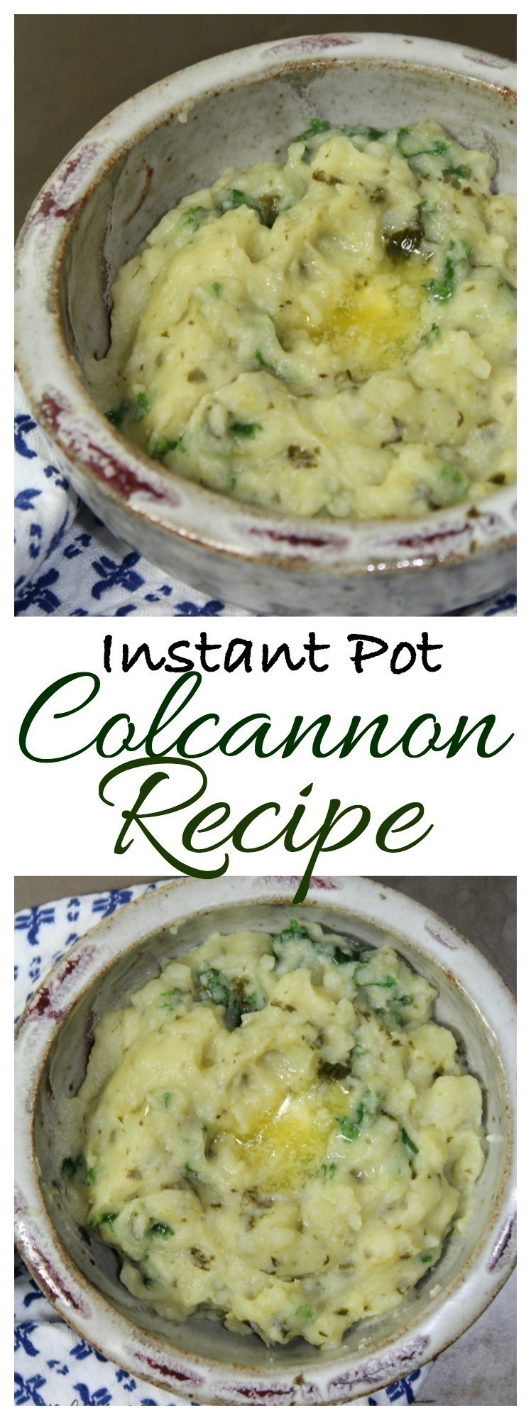 Combine potatoes with cream or milk, kale and cabbage and top with a knob of butter for delicious Irish Colcannon - made in minutes using your Instant Pot.