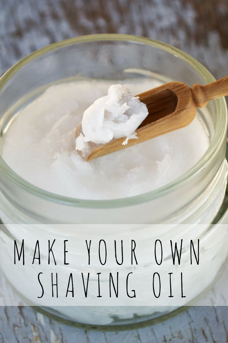 Ditch your toxic shaving cream and make your own shaving oil - it's inexpensive and will nourish and moisturize!
