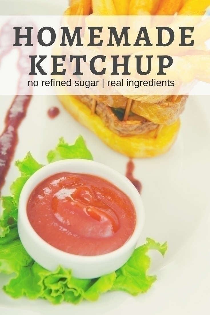 An easy recipe for homemade ketchup without high fructose corn syrup and additives.