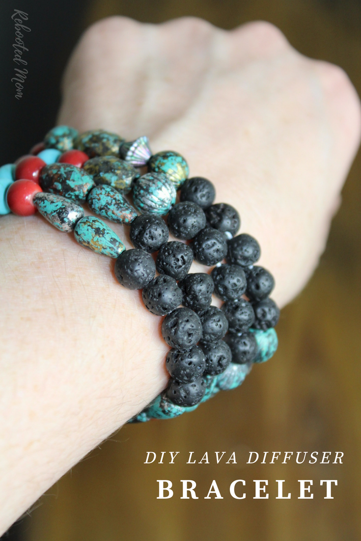 These DIY Essential Oils Lava Diffuser Bracelets are SO easy to make and are the perfect way to capture the support of essential oils on the go!