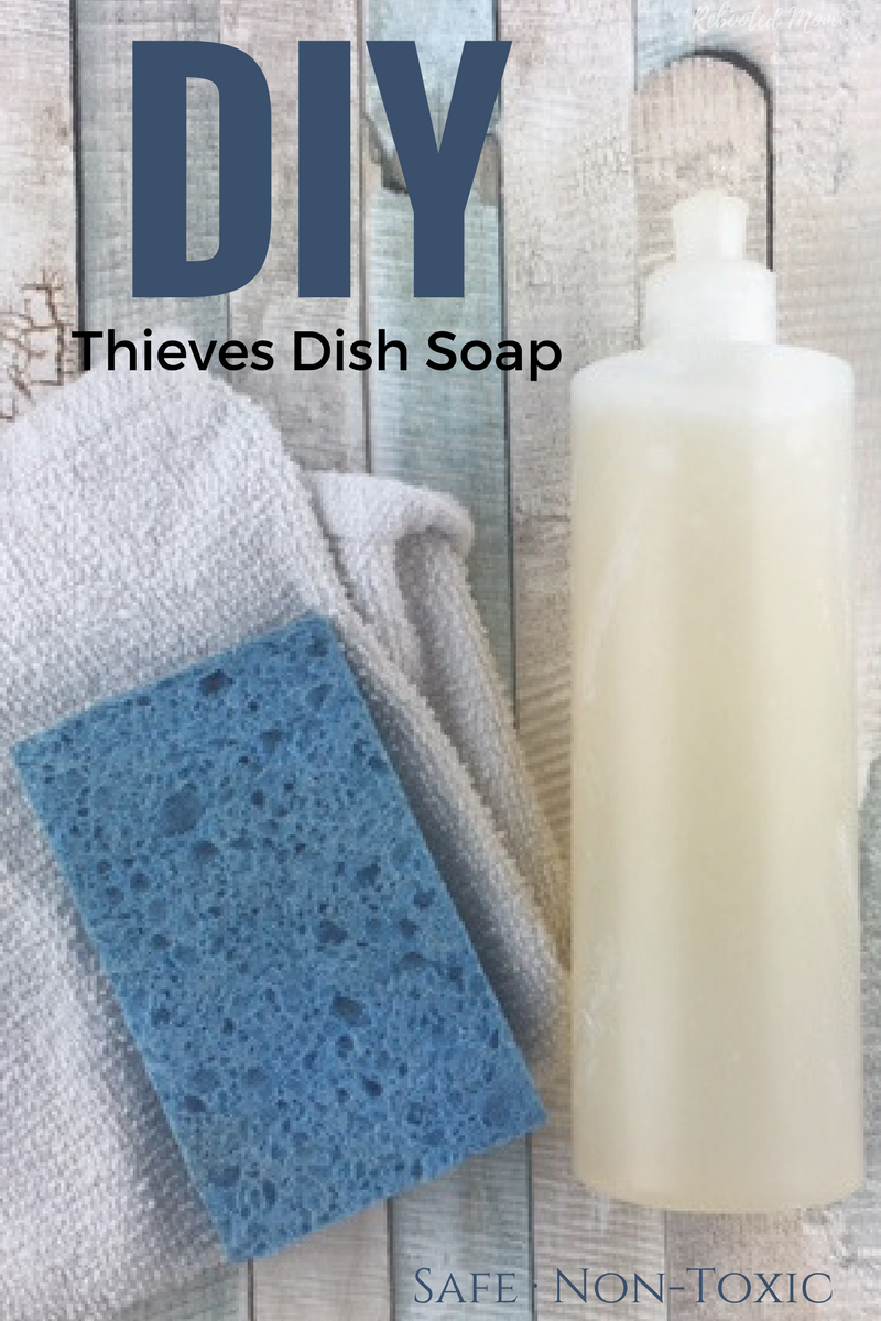 An easy non-toxic dish soap recipe that is simple to make at home.