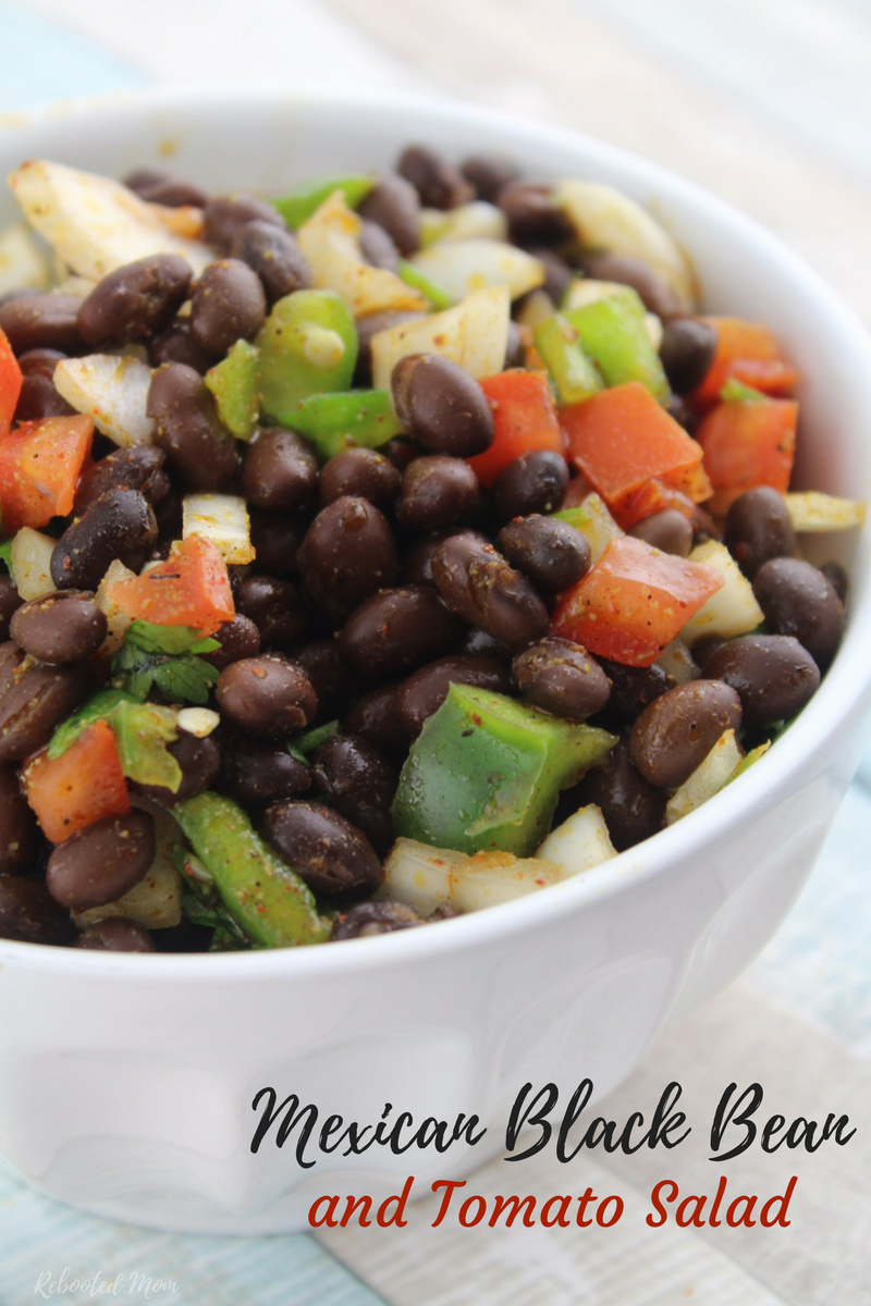 A delicious combination of black beans, vegetables, and Mexican spices that is incredibly easy to make and perfect for a barbecue or potluck.
