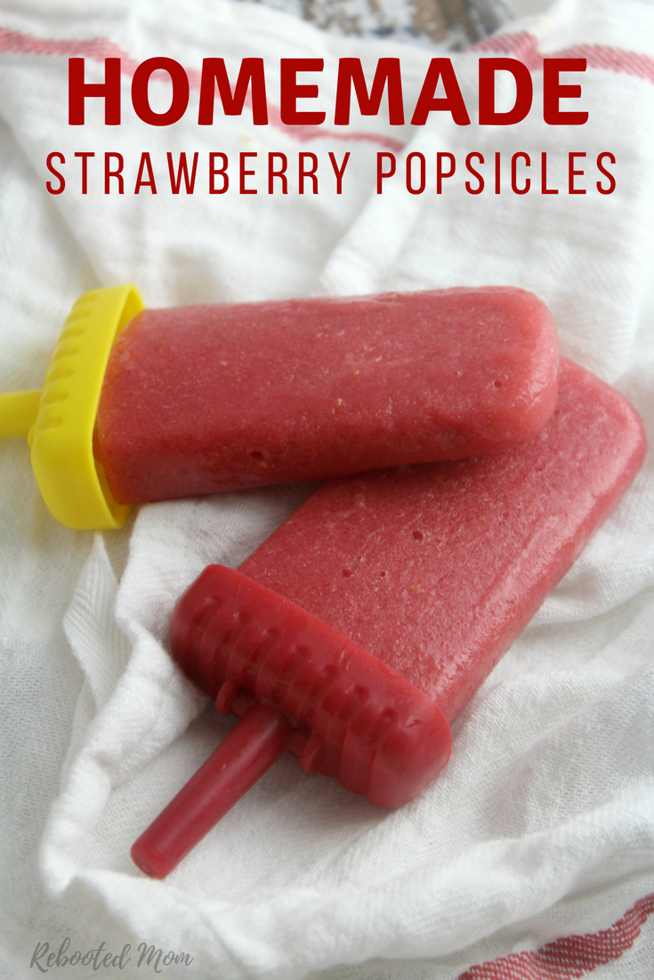 Looking for a healthier alternative to store bought popsicles? These homemade strawberry popsicles are easy and simple and made with fresh strawberries and raw honey.