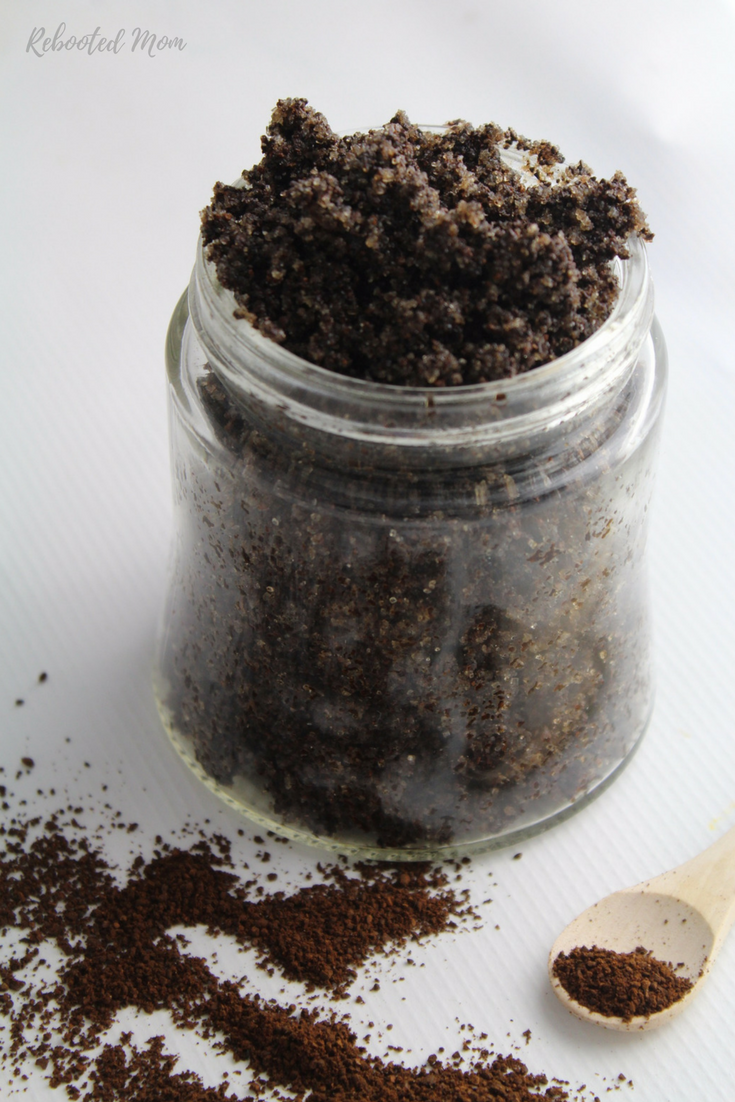 This DIY Coffee Scrub is energizing and nourishing for skin and requires only 3 basic ingredients to put together! It's great for a gift!