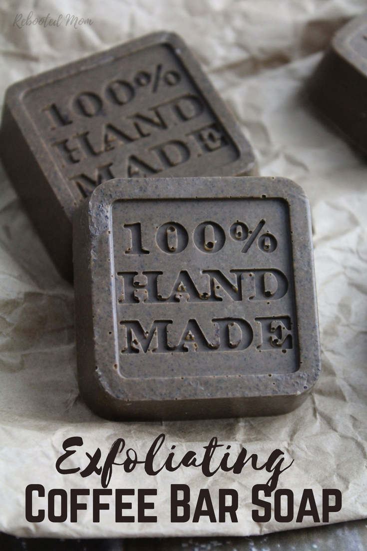 This Simple Exfoliating Coffee Soap is wonderful for your skin and such a great gift idea for family and friends!