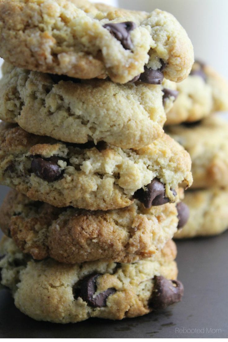 A thick, soft and chewy chocolate chip cookie that's gluten-free, grain-free, and Paleo. 
