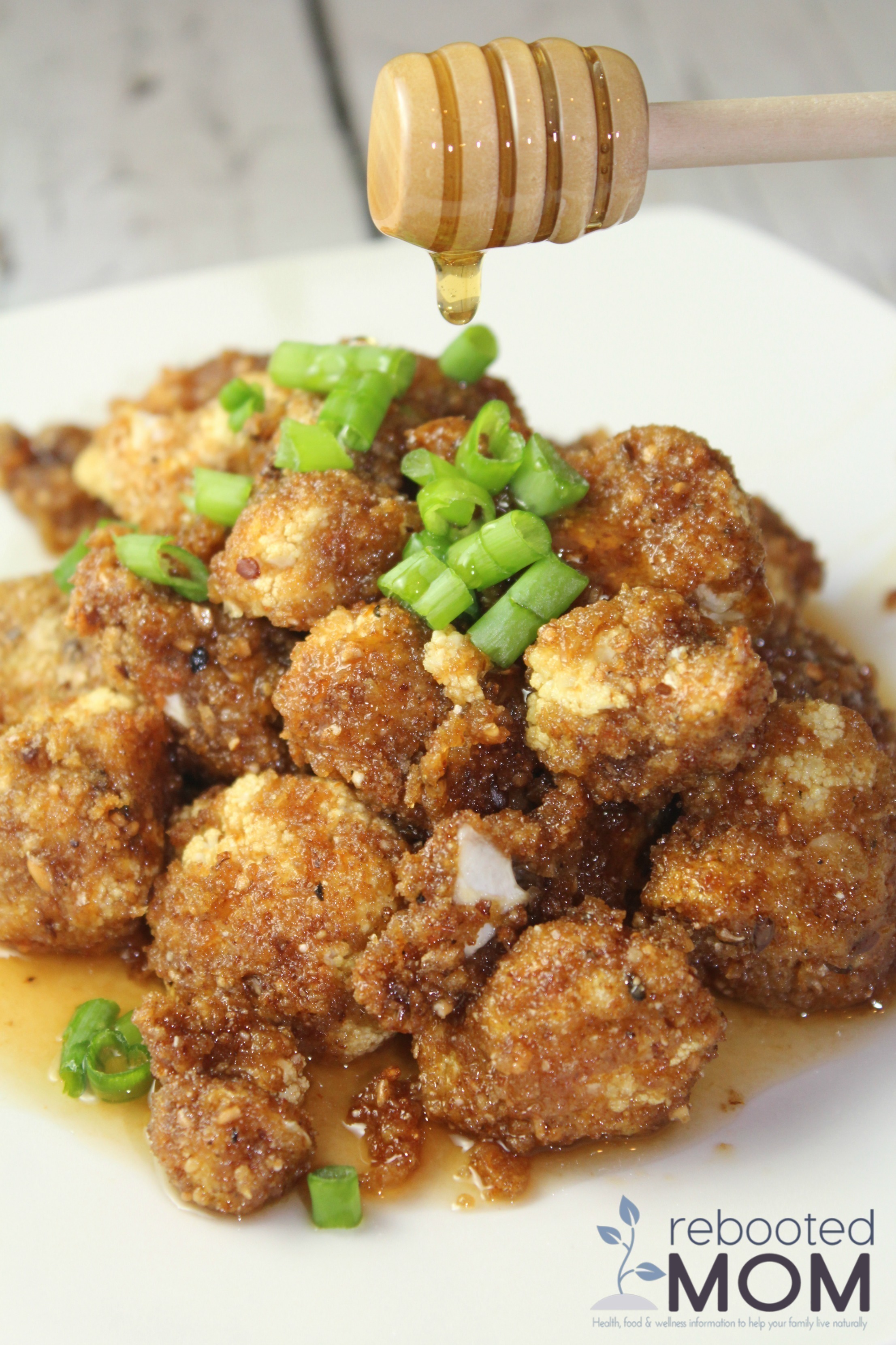 This healthy honey garlic baked cauliflower comes together easily with simple ingredients and is perfect for a simple meatless meal option!