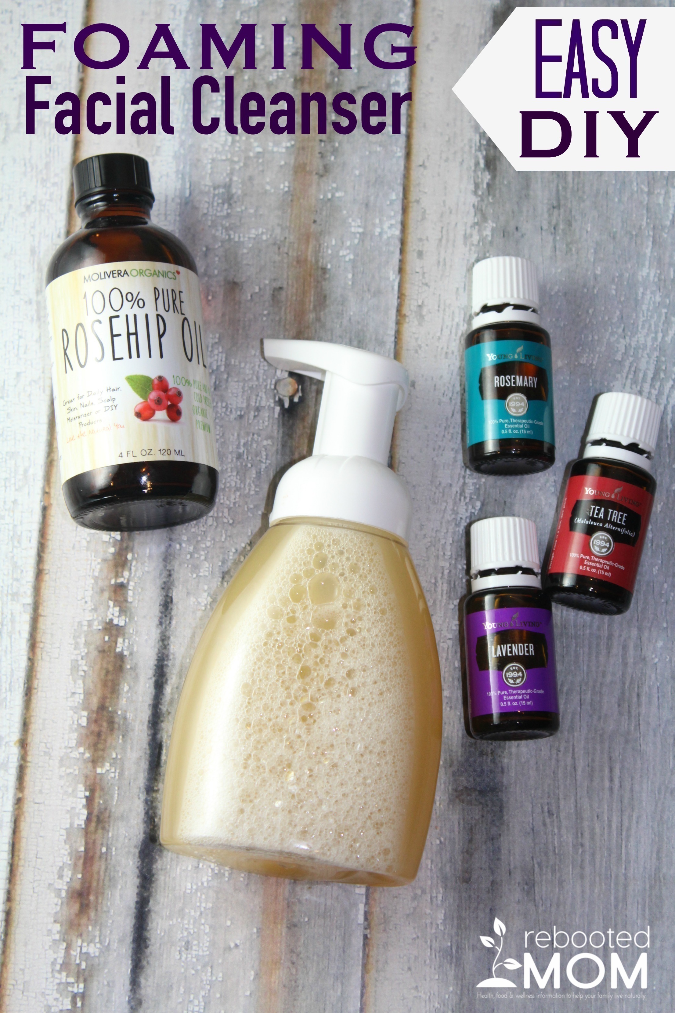 Easy Diy Foaming Cleanser Gentle Clarifying Rebooted Mom