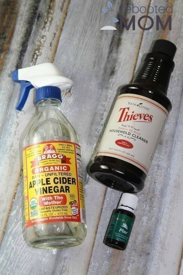 Homemade Pine Cleaner - Rebooted Mom