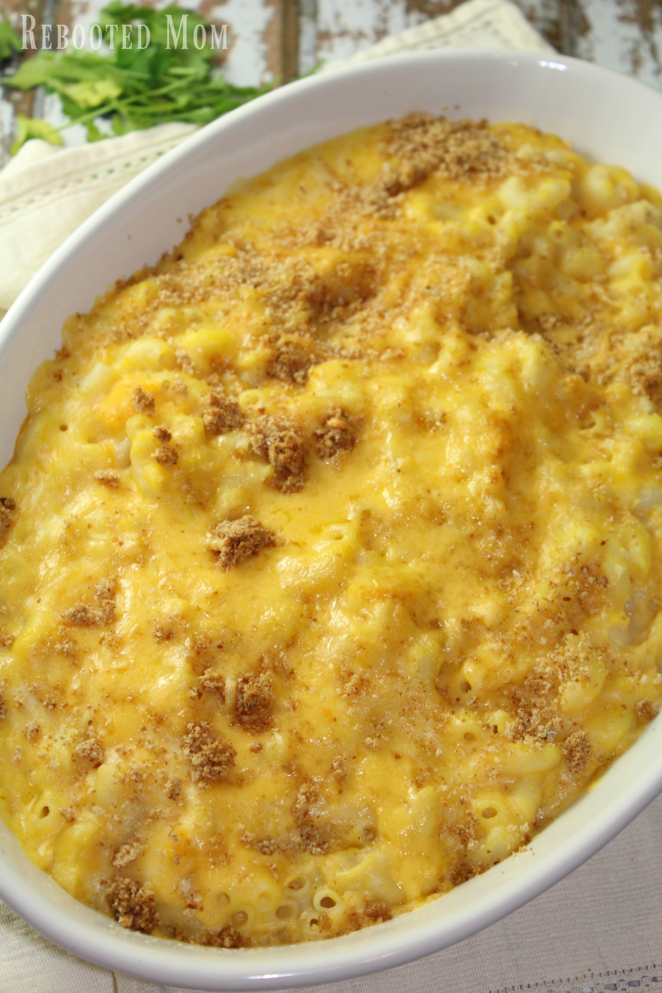 An amazingly delicious twist on traditional macaroni & cheese by incorporating butternut squash.