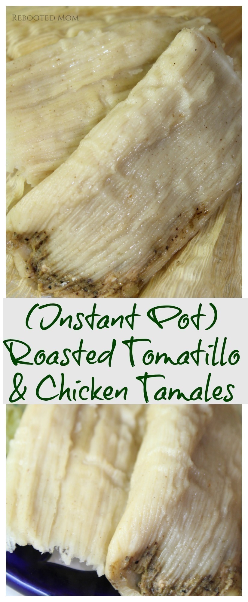 Everyone loves tamales at the holidays! These roasted tomatillo and chicken tamales come together quickly and easily in the Instant Pot!