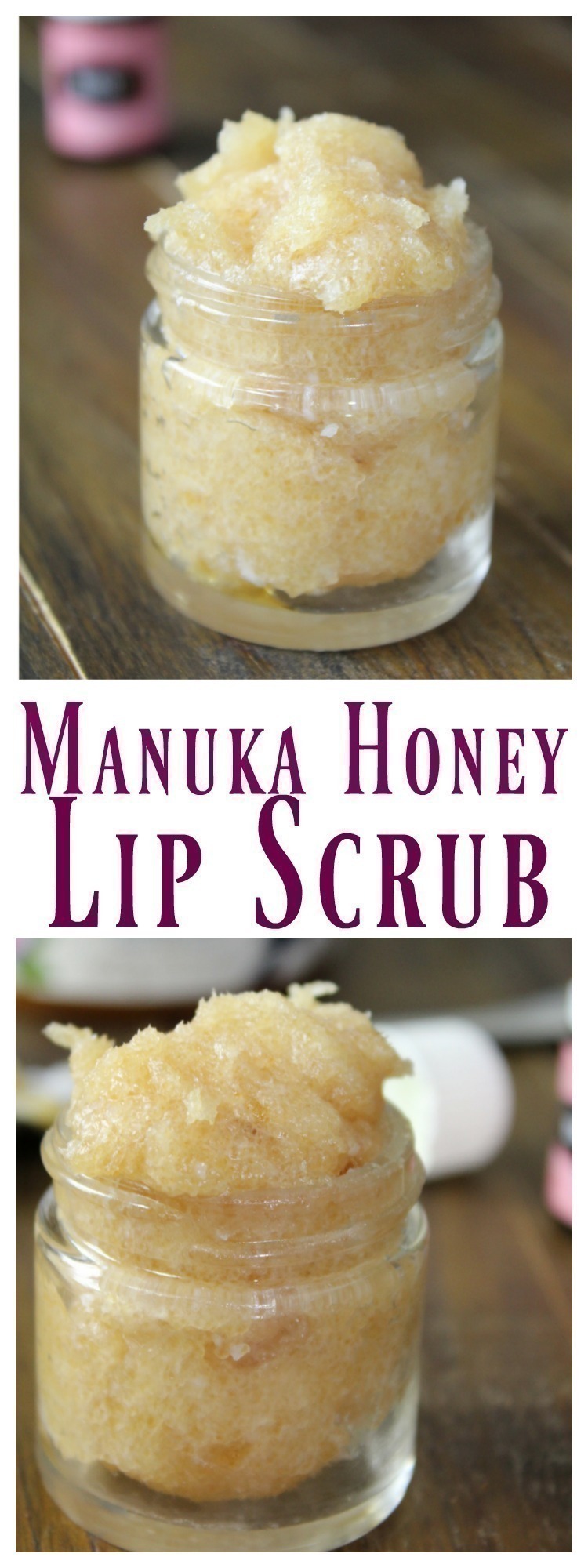 This really easy Manuka Honey Lip Scrub is great for any season - when we use a scrub, we get the dead layers off of our skin in hopes to find smoother, and potentially even younger skin.