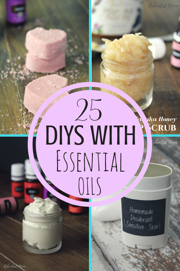 Looking to ditch the toxic personal care products in your home? Here are 25 DIYs with Essential Oils that you can whip up - everything from deodorant to shower jellies & more.