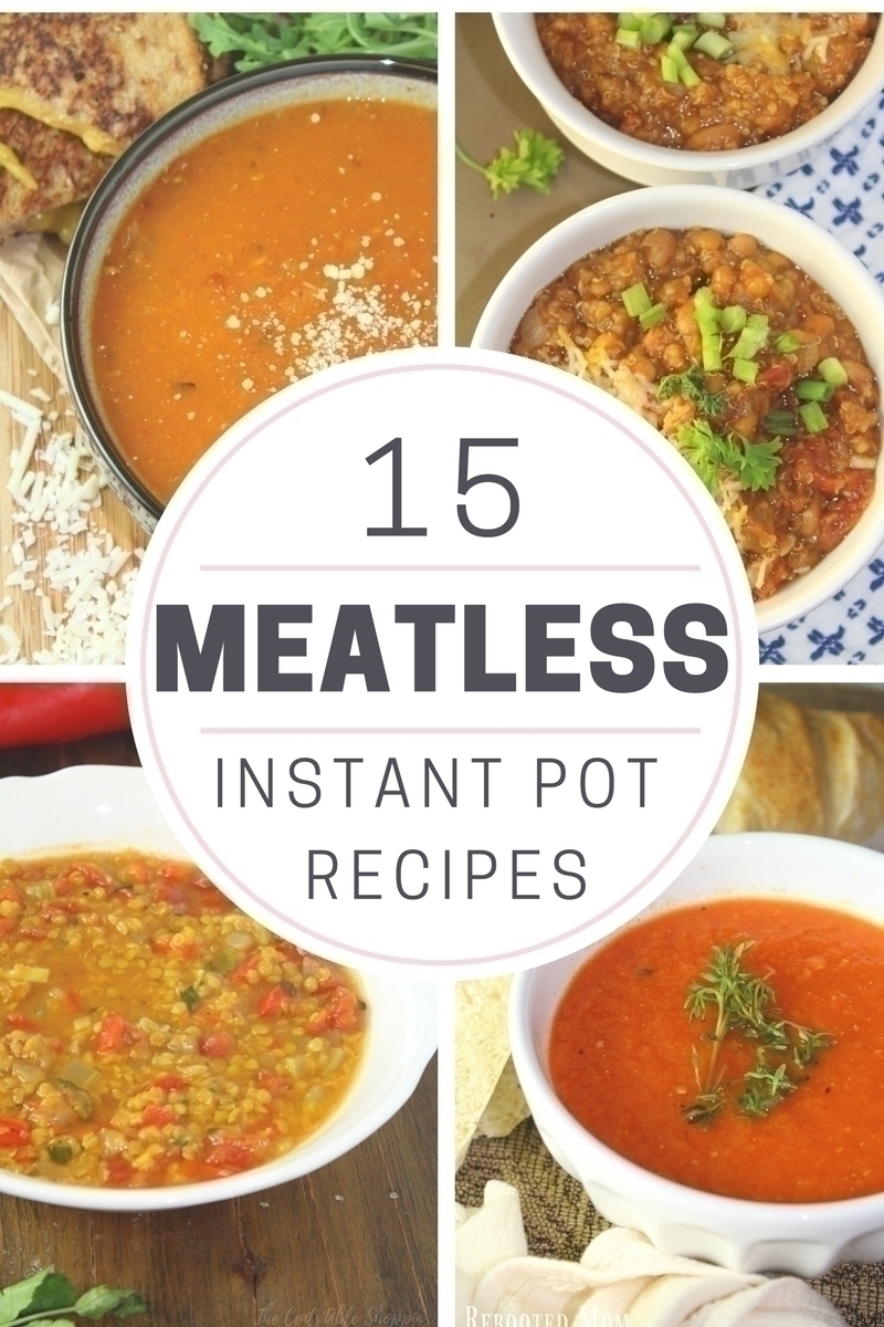 Sometimes we all need a little variety in our meals! Here are 15 easy Meatless Meals you can make in your Instant Pot.