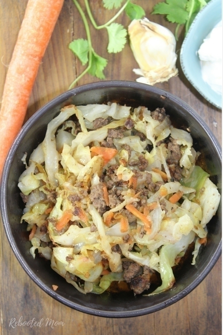 Enjoy this simple and healthy beef and cabbage stir fry - a quick & delicious meal for busy days!
