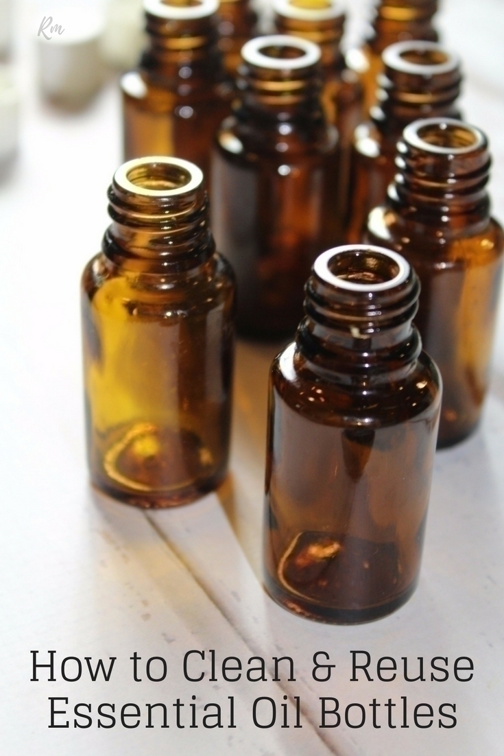 Don't throw them away! Find out how to clean and reuse essential oil bottles to give them a wonderful and useful second life!
