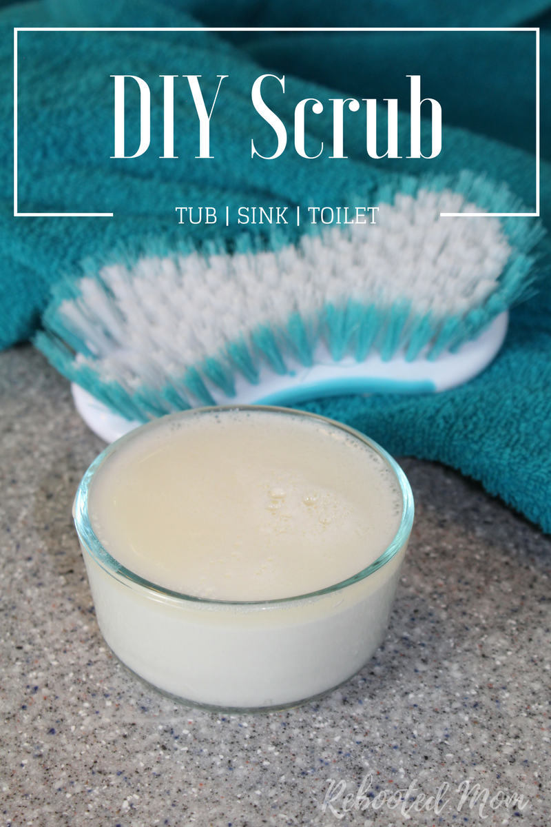This DIY Homemade Scrub Cleaner comes together quickly and easily with simple ingredients you will find right in your pantry! 
