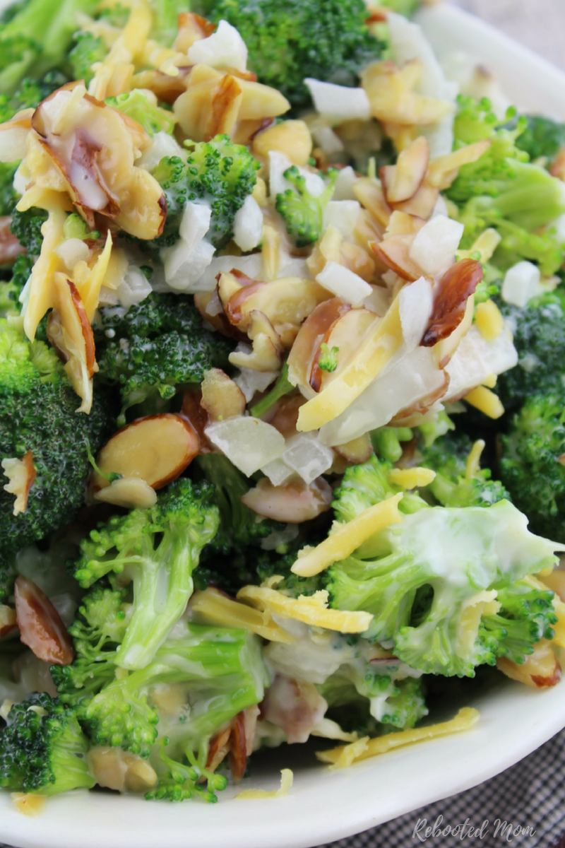 Whip together this healthy broccoli salad in just minutes with a few simple ingredients. It's not only easy, it's incredibly delicious!