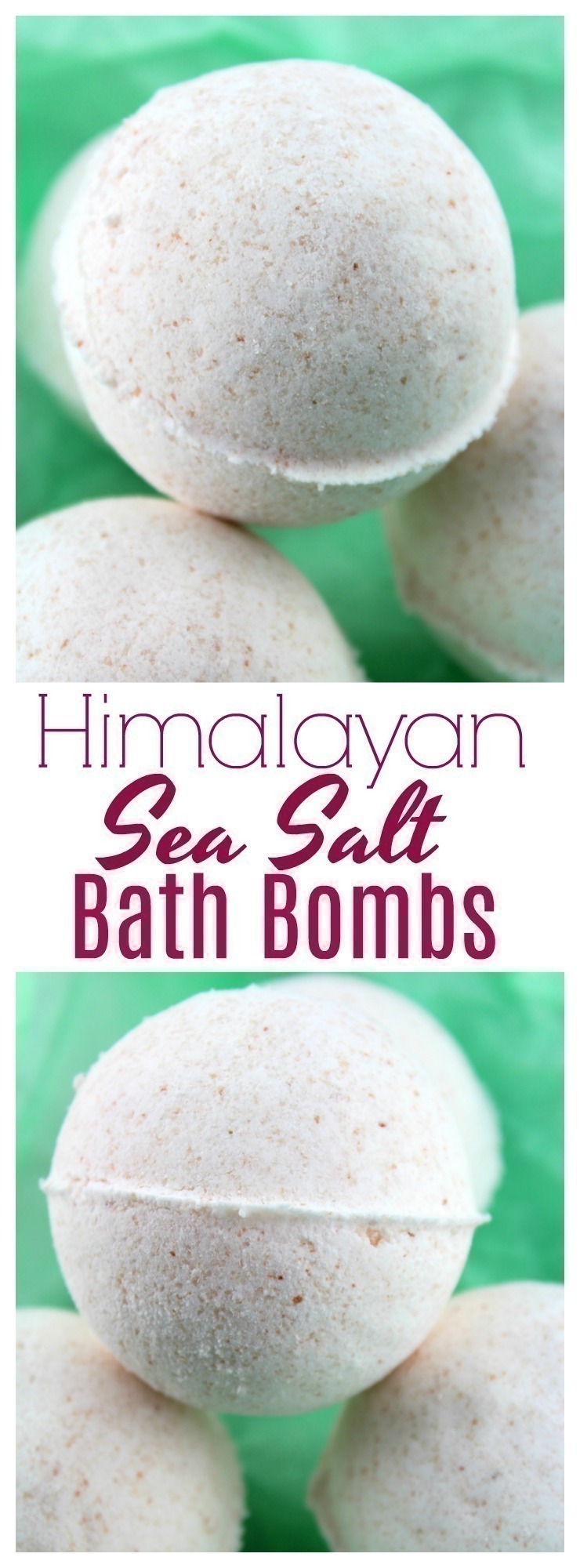 These Himalayan Sea Salt Bath Bombs are super easy to DIY and a wonderful way to relax after a long day! Learn how to easily make these at home!