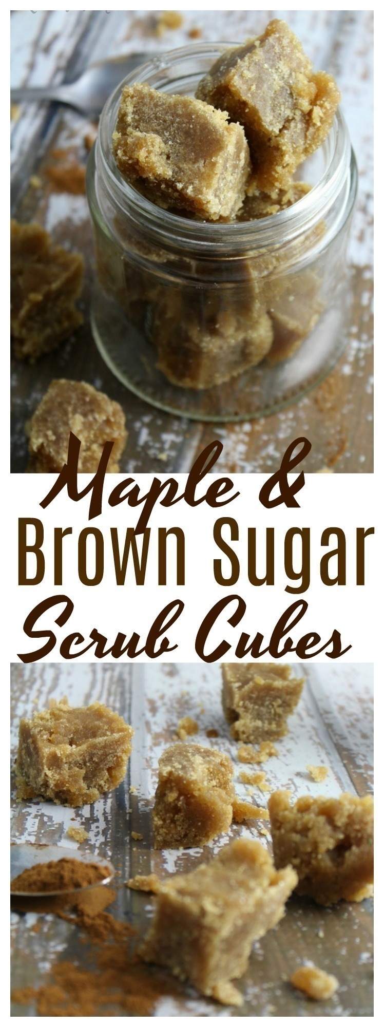 These Maple and Brown Sugar Scrub Cubes are wonderful for exfoliating dull, dry skin, easy to make, and are great to give as gifts!