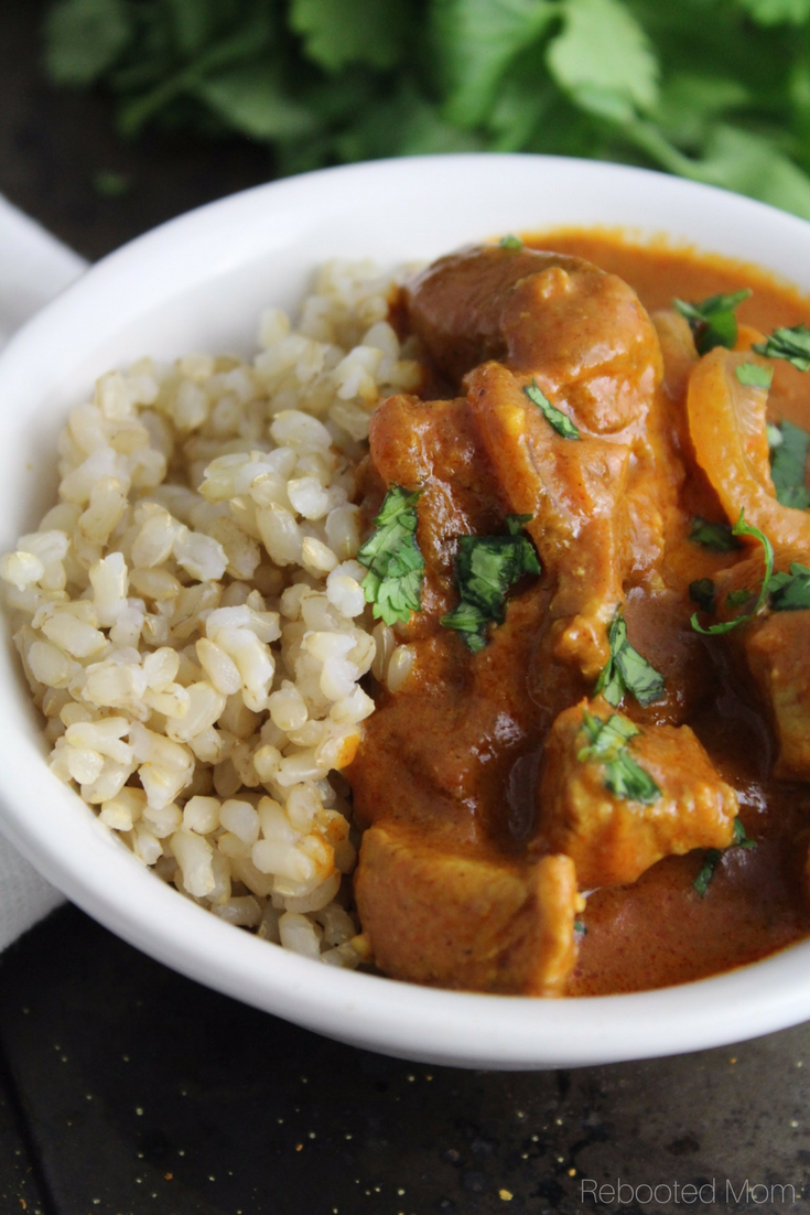 This Indian Butter Chicken uses rich, fragrant spices combined with chicken in a thick, butter sauce that's delicious when served on rice! 