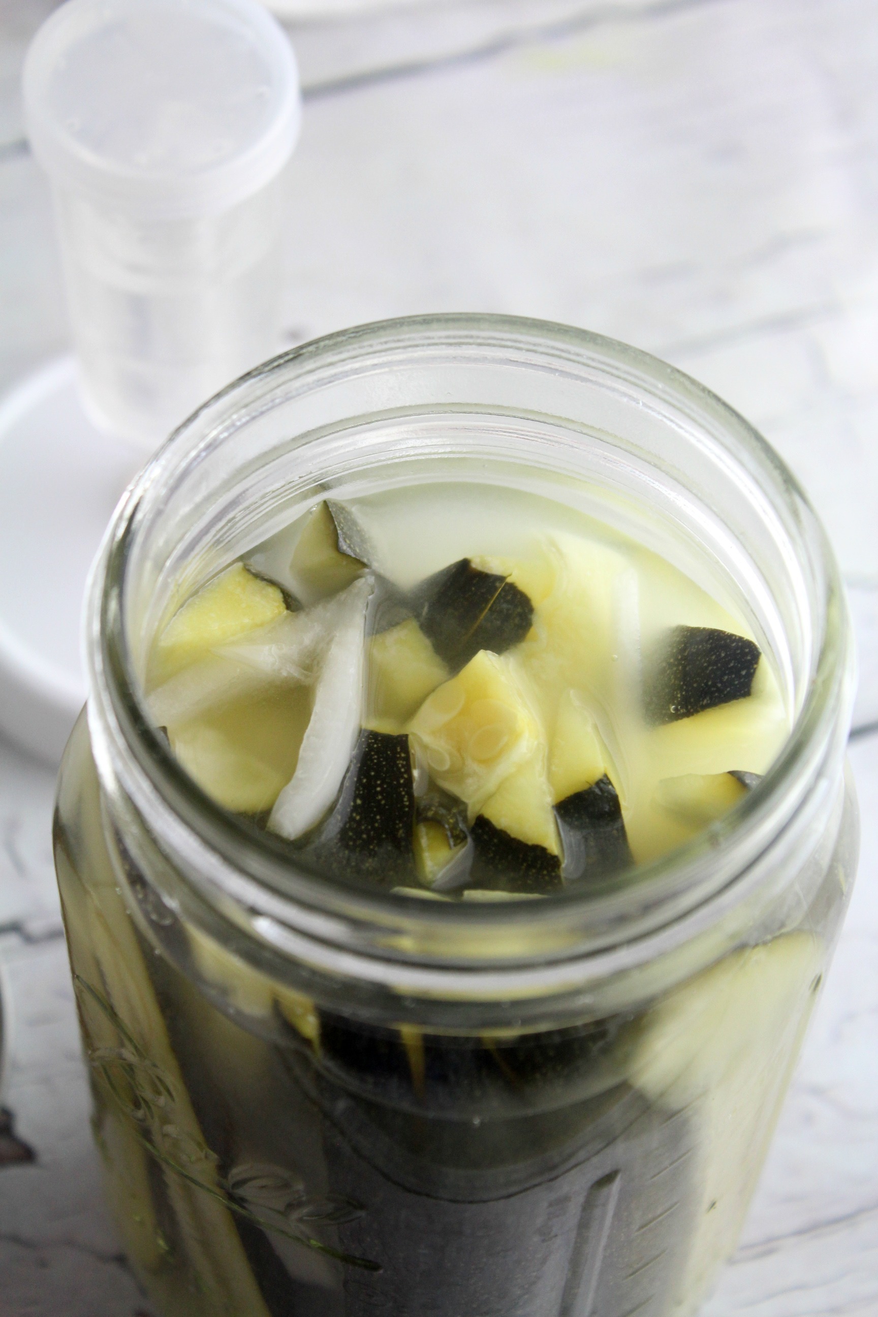 Instead of pickling, opt for lacto-fermented zucchini - it's healthy, delicious and amazing for gut health!