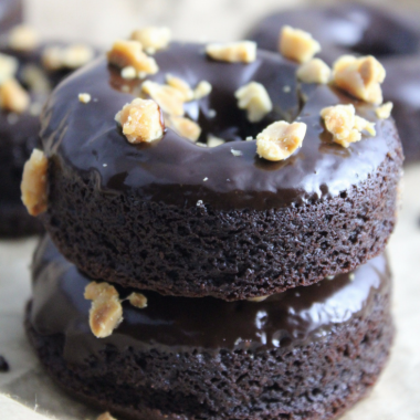 Sweet Potato Chocolate Donuts (Gluten-free, Grain-free)