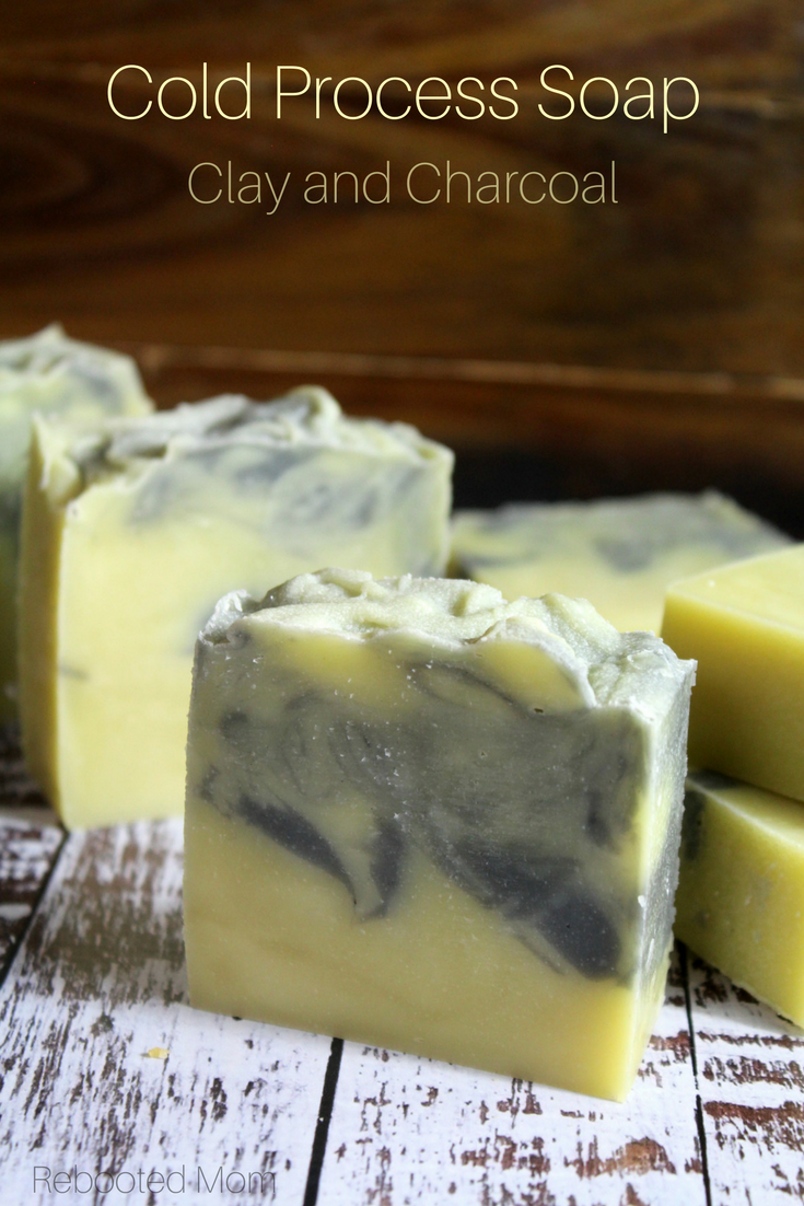 Clay and Charcoal Cold Process Soap that's palm free, and wonderful to gift! #coldprocess #handmadesoap #soapmaking