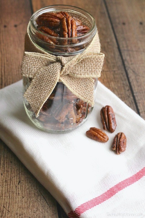 Easy Candied Pecans - Two Healthy Kitchens