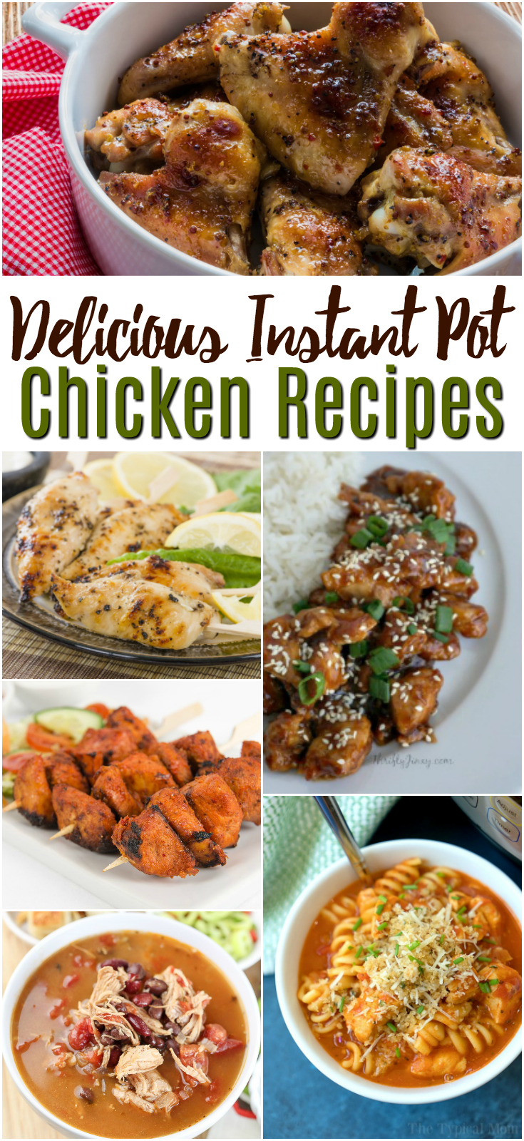 Healthy and delicious Instant Pot chicken recipes that will be an invaluable addition to your weekly family meal rotation!