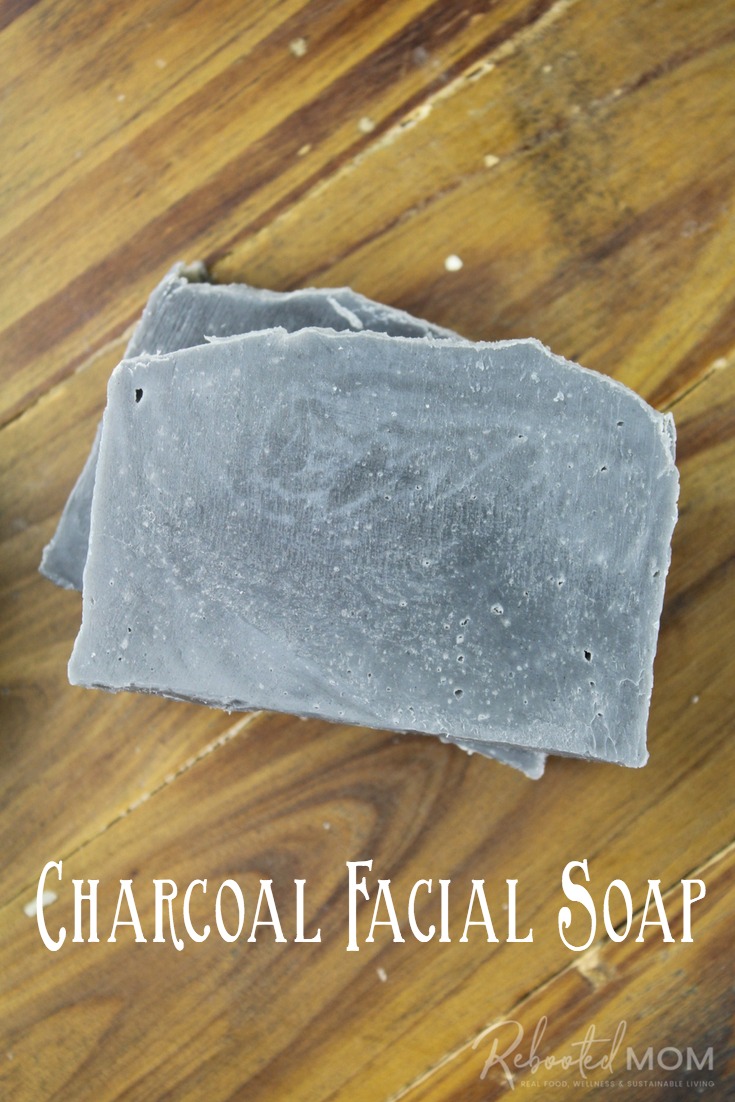 Activated charcoal is wonderful way to support healthy, radiant skin.  Find out how to make your own charcoal facial soap bars! #coldprocessedsoap #CPsoap #soapmaking #charcoal #beauty