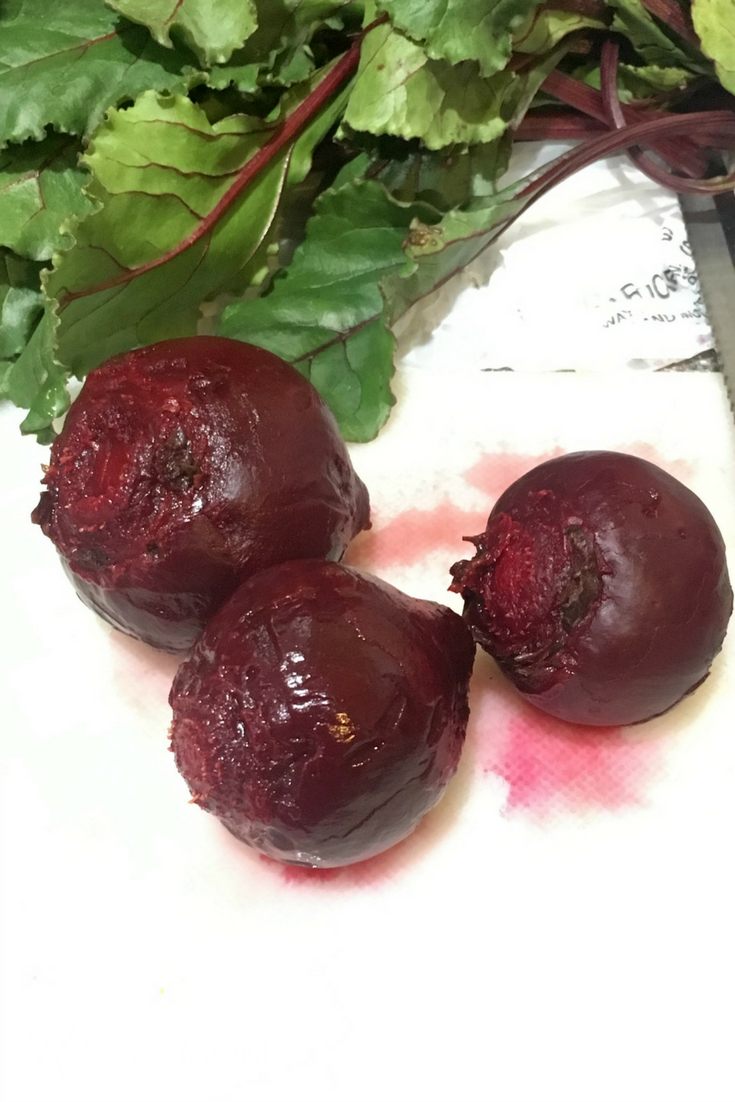 Whole beets cook up quickly and easily in the Instant Pot! #InstantPot #beets #wholebeets #pressurecooker #vegan #vegetarian #healthy